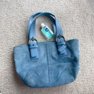 Coach authentic classic purse, blue
